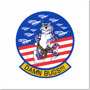 Grumman F-14 Tomcat - Damn Bugs!!! Posters and Art